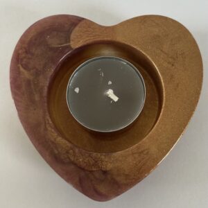heart tea light holder