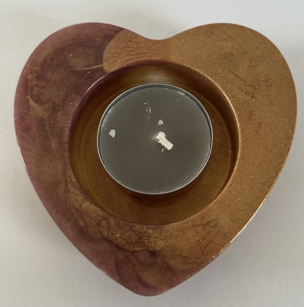heart tea light holder