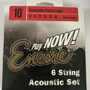 Encore Bronze Wound Acoustic Guitar String Set ~ Extra Light