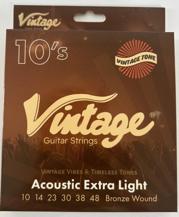 Vintage Acoustic guitar strings 10 gauge