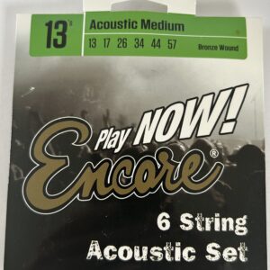 Encore Bronze Wound Acoustic Guitar String Set ~ Medium