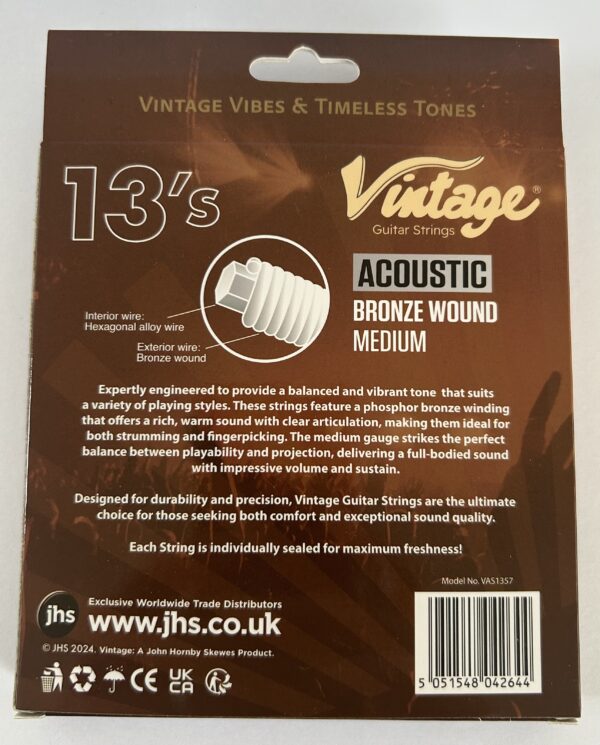 Vintage Acoustic guitar strings 13 gauge - Image 2