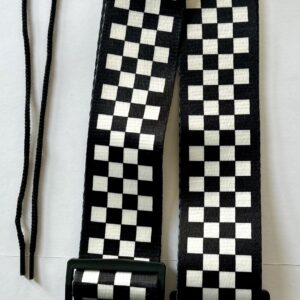 Strap for Guitar and Bass guitar Chequred B&W