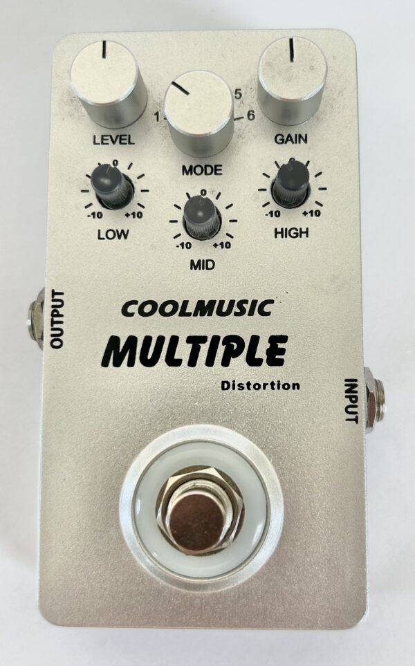 COOLMUSIC A-MT6 Electric Guitar Pedal Built-in 6 Digital Multiple Heavy Metal Distortion