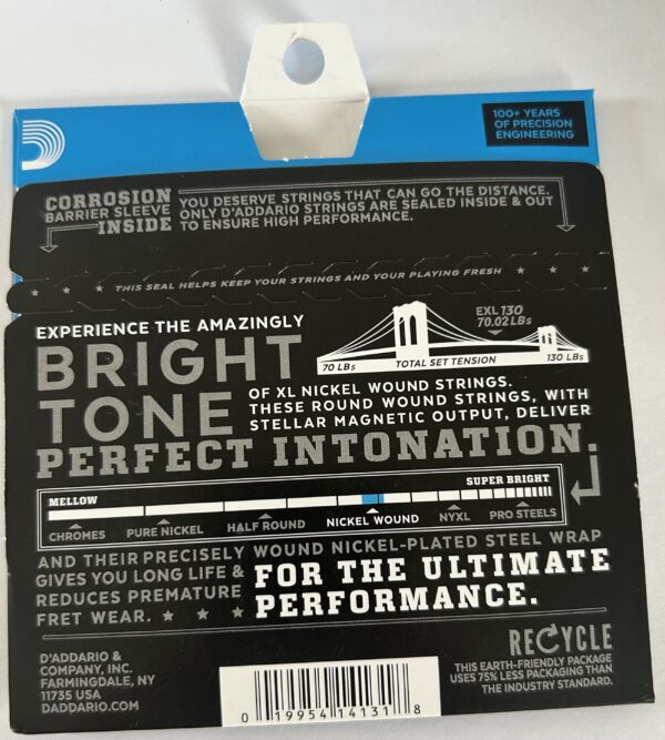 D'Addario Guitar Strings - ProSteels Electric Guitar Strings - Round Wound EXL130 - Image 2