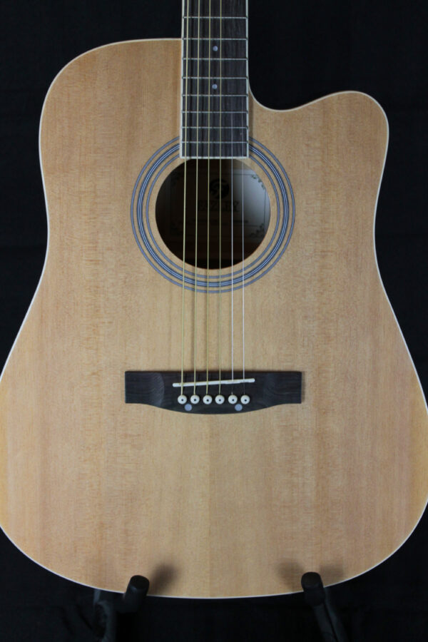 Fazley W40 Acoustic Guitar Dreadnaught Natural - Image 4