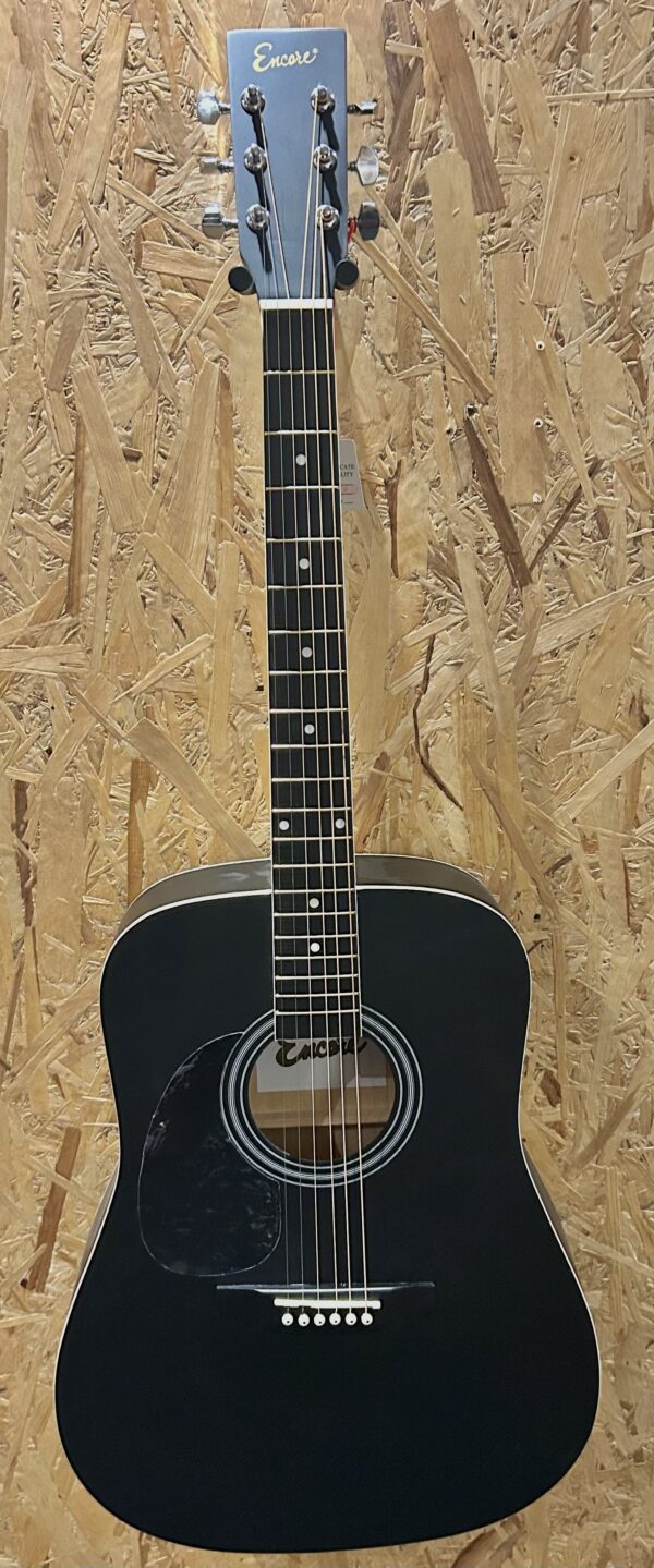 Encore Acoustic Guitar Black EW100BL (Left Handed) - Image 2