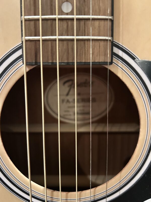 Fender FA-25 Dreadnought Acoustic Guitar, Walnut Fingerboard, Natural - Image 4